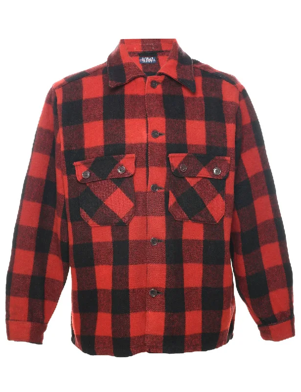 Flexible Outerwear Red Buffalo Check Shirt - L