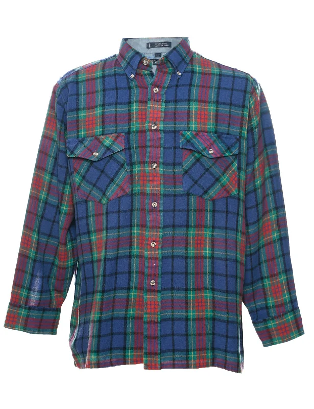 Premium Outerwear Van Heusen Plaid Shirt - L