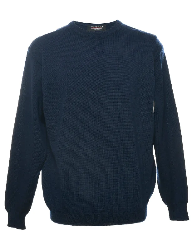 Cool Jackets Wool Navy Jumper - L
